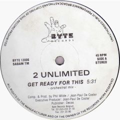 2 Unlimited - 2 Unlimited - Get Ready For This - Byte Records