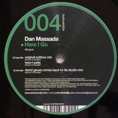 Dan Massada - Dan Massada - Here I Go - Sutil Vox