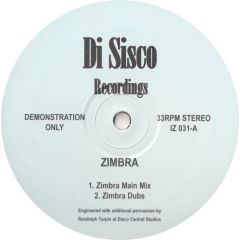 Unknown Artist - Unknown Artist - Zimbra - Di Sisco Recordings