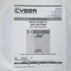 Joey Beltram - JB³ - Big Funk Blaster - Royal Flush Records