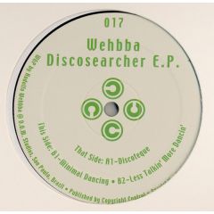Wehbba - Wehbba - Discosearcher EP - Concept