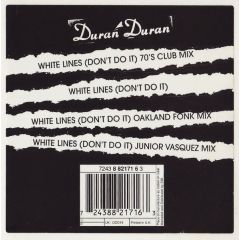 Duran Duran - Duran Duran - White Lines (Don't Do It) - EMI