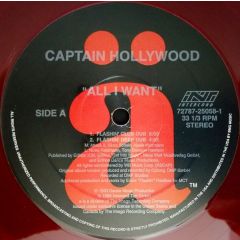 Captain Hollywood - Captain Hollywood - All I Want (Red Vinyl) - Intercord
