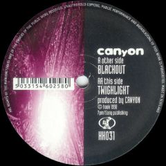 Canyon - Canyon - Blackout / Twilight - Hook