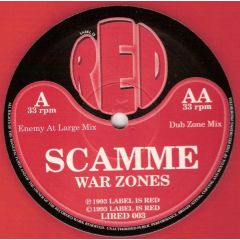 Scamme - War Zones (Red Vinyl) - Label Is Red