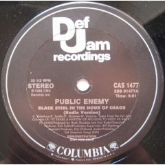 Public Enemy - Public Enemy - Black Steel In The Hour Of Chaos - Def Jam Recordings