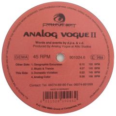 Analog Vogue Ii - Analog Vogue Ii - Geographic Excursion - Frankfurt Beat 24