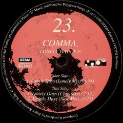 Comma - Comma - Lonely Days EP - Noom