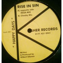 Rise In Sin - Rise In Sin - Happy Days - Kosher Records