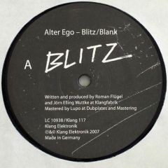 Alter Ego - Alter Ego - Blitz / Blank - Klang Elektronik