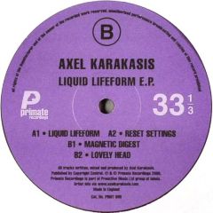 Axel Karakasis - Axel Karakasis - Liquid Lifeform EP (Violet Vinyl) - Primate