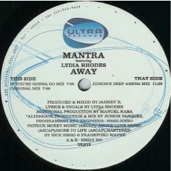 Mantra Feat Lydia Rhodes - Mantra Feat Lydia Rhodes - Away - Ultra