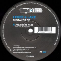 Sebastien Leger & Chris Lake - Sebastien Leger & Chris Lake - Mistakes EP - Royal Flush