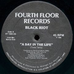Black Riot / Todd Terry - Black Riot / Todd Terry - A Day In The Life / Warlock - Fourth Floor