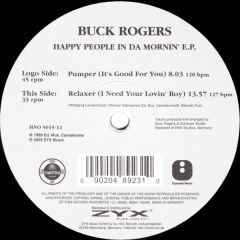 Buck Rogers - Buck Rogers - Happy People In Da Mornin' EP - ZYX