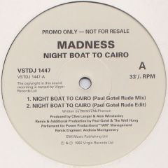 Madness - Madness - Night Boat To Cairo - Virgin