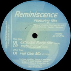 Futurasound - Futurasound - Reminiscence - Clique Productions
