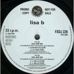 Lisa B - Lisa B - You And Me - Ffrr