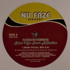 DJ Romain - DJ Romain - Show Me Some Affection - Nu Faze