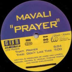 Mavali - Prayer - Club Traxx