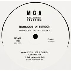 Rahsaan Patterson - Rahsaan Patterson - Treat You Like A Queen - MCA Records