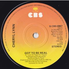 Cheryl Lynn - Cheryl Lynn - Got To Be Real - CBS