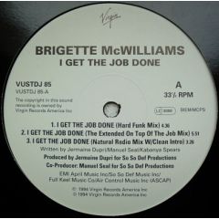 Brigette Mcwilliams - Brigette Mcwilliams - I Get The Job Done - Virgin