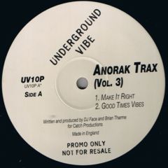 Anorak Trax - Anorak Trax - Volume 3 - Underground Vibe