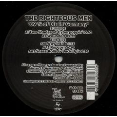 The Righteous Men - The Righteous Men - 89% Of Dissin' Germany - Thee Blak Label
