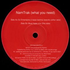 Namtrak - Namtrak - What You Need (Remixes) - Convert 
