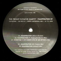 The Freight Elevator Quartet - The Freight Elevator Quartet - Exasperation EP - Caipirinha Productions