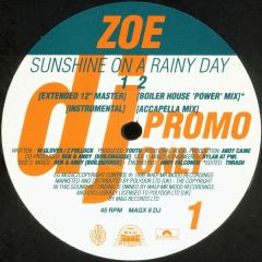 ZOË - ZOË - Sunshine On A Rainy Day - M & G Records