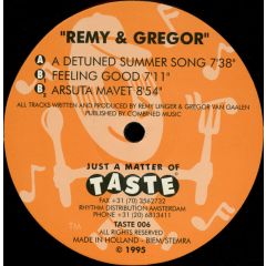 Remy & Gregor - Remy & Gregor - A Detuned Summer Song - Taste Recordings