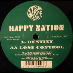 Happy Nation - Happy Nation - Destiny - Pure Dance Recordings