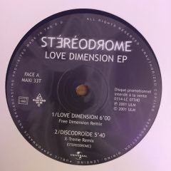 Stereodrome - Stereodrome - Love Dimension EP - ULM