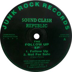 Sound Clash Republic - Sound Clash Republic - The Follow Up EP - Junk Rock