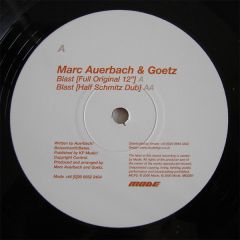 Marc Auerbach & Goetz - Marc Auerbach & Goetz - Blast - Mode
