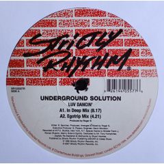 Underground Solution - Underground Solution - Luv Dancin' - Strictly Rhythm Re-Press