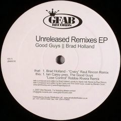 Ian Carey / Brad Holland - Ian Carey / Brad Holland - Lose Control / Crazy (Remixes) - Gfab Records 1R