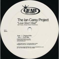 Ian Carey - Ian Carey - Love Won't Wait - Gfab Records 2