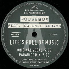 Housebox - Housebox - Life's Full Of Music - EMI Switzerland