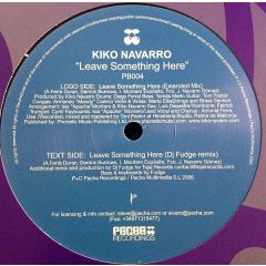 Kiko Navarro - Kiko Navarro - Leave Something Here - Pacha Blue