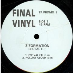 Z-Formation - Z-Formation - Brutal E.P. - Final Vinyl