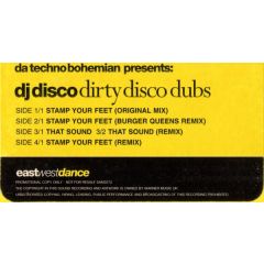 Da Techno Bohemian Presents DJ Disco - Da Techno Bohemian Presents DJ Disco - Dirty Disco Dubs - EastWestDance