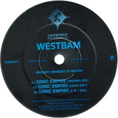WestBam Presents Members Of Mayday - WestBam Presents Members Of Mayday - Sonic Empire - Low Spirit Recordings UK