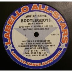 Bootleg Boys - Bootleg Boys - In My House - Labello Dance
