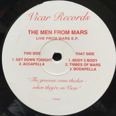 The Men From Mars - The Men From Mars - Live From Mars EP - Vicar