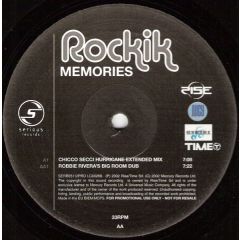Rockik - Rockik - Memories - Serious Records