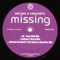 Delano & Crockett - Delano & Crockett - Missing - Tiger