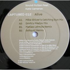 Sound Fiction Feat Kate Cameron - Sound Fiction Feat Kate Cameron - Alive - Captured Music